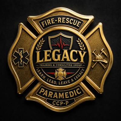 Legacy Fire-Rescue Paramedic service badge